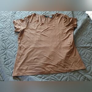 East 5th Chocolate Brown Short Sleeve Top